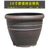 Entrega Directa de Fábrica de Macetas Grandes de Resina con Relieve Estilo Antiguo para Balcón, Exteriores y Jardín, Diámetro Grande, Mate, Macetas Engrosadas para Plantar Árboles