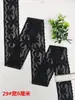 No. 93 Accesorios de Ropa DIY en Borgoña, Café, Gris, Azul Real, Morado, Negro y Blanco Borde de Encaje Elástico, Ancho 5 cm
