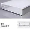 Canal de Aluminio para Luz Lineal LED con Borde, Luz Lineal, Luz Lineal de Aleación de Aluminio Montada en Superficie y Empotrada, Perfil de Aluminio, Exportación