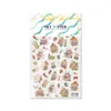 Sky Star Labubu Gelatina Estéreo Pegatina para Uñas Labubu Manualidades Lindas Decoración para Funda de Teléfono Móvil Pegatina
