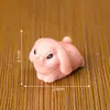 Decoraciones de paisaje en miniatura, adorables y creativas: lindas figuritas de conejitos, accesorios DIY para casa de muñecas y adornos de escritorio en miniatura