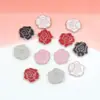Venta al por mayor de fábrica ABS galvanizado rosa Camelia DIY accesorios de pegamento en crema pasador anillo para el pelo pendientes tachuelas hebilla de zapato accesorios