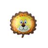 Globo mediano de película de aluminio de animal de dibujos animados, cabeza de animal, jirafa, cabeza de vaca, animal, globo decorativo de película de aluminio disponible para la venta