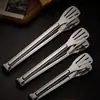 Pinças de Aço Inoxidável Espessas de Três Linhas para Fritar Peixe, Churrasco, Bife, Pães Cozidos no Vapor, Pão, Pinças Multiuso para Churrasco para Buffet