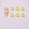 Nuevas decoraciones para uñas con temática de frutas: dijes de resina de uva y fresa, pinzas para el cabello de pegamento cremoso para manualidades y accesorios para uñas