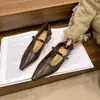 Nova Coleção Primavera/Outono 2026: Sapatos Mary Jane Baixos de Couro Macio com Bico Fino e Tira em T, Salto Baixo, Antiderrapantes, Modernos