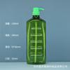 Frasco de Detergente Líquido 1-1.8L Verde Frasco de Plástico Quadrado Frasco de Shampoo Gel de Banho Frasco de Embalagem de Plástico PET