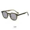 Suministro exclusivo transfronterizo Marco de gafas de clavo de arroz en stock TR90 Inserto de propionato Pin Antivioleta Gafas de sol TR Gafas de sol de pin plano