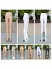 En stock molde de pantalones de plástico para hombre y mujer tono de piel blanco molde de pantalones para la parte inferior del cuerpo maniquí de media figura accesorio de exhibición de pantalones molde de pierna