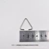 Hebilla de Conexión de Etiqueta Triangular de Acero Inoxidable Hebilla de Conexión Accesorios DIY Anillo Simple Anillo Abierto Hebilla Triangular Hebilla Colgante Abierta