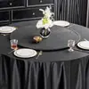 Funda Protectora Giratoria Redonda Grande para Mesa de Hotel Mantel de Mesa Giratoria Redonda de Vidrio de Lujo Ligero Mantel de Color Sólido