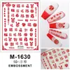 Pegatinas 5D en Relieve para Uñas Año Nuevo 2024 Dragón Chino Tótem Danza del León Fortuna Mahjong Calcomanías Adhesivas para Uñas