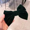 Pasador de Terciopelo con Lazo Grande para el Cabello Femenino Popular Coreano Accesorios para el Cabello en la Parte Trasera de la Cabeza Elegante Pasador de Pato Pasador Pasador Tocado
