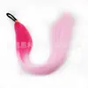 Peluca de Cola de Caballo con Goma Elástica Estilo Europeo y Americano Transfronteriza para Mujer, Trenzas de Boxeadora, Peluca de Cola de Caballo Trenzada con Cuerda Elástica de Colores, Extensiones de Cabello Sintético