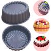 Molde de silicona para hornear pasteles redondos transfronterizos, molde para hornear pasteles, mousse y fondant.