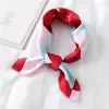 Moda Coreana 2020 Bufanda Pequeña Estampada de Seda Bufanda Cuadrada Pequeña Bufanda Decorativa Profesional para Mujer