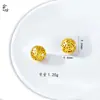 Cuentas de Dinero para Accesorios de Joyería DIY, Dorado Arena Estilo Antiguo con Agujeros Grandes o Pequeños Opcionales, Chapado en Cobre Dorado, Estilo Retro Tendencia Nacional