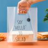 Bolsa de plástico desechable portátil para embalaje, bolsa para hornear, panadería, ensalada, postre, bolsa para llevar comida para pasteles