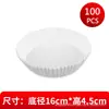 Freidora de Aire Doméstica Papel Especial Papel Absorbente de Grasa Bandeja de Papel Bandeja de Papel Grado Alimenticio Desechable Papel Base Papel Redondo para Hornear Papel de Silicona