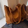 Bolso de Pana para Mujer, Gran Capacidad, Nuevo Estilo Otoño 2026, Bolso de Hombro Cruzado Versátil, Bolso Tote de Alta Gama para Viajes Diarios