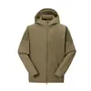 Chaqueta de moda casual unisex para exteriores, estilo militar, alternativa, tacto frío, repelente al agua, secado rápido, transpirable, protección solar