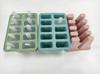 Molde de picolé de 6 furos molde de sorvete de silicone de grau alimentício máquina de moer cubo de gelo congelado caseiro bandeja de gelo para casa de crianças
