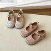 Sapatos de Couro Moda Fofos com Solado Macio para Meninas 2026 Primavera/Verão Novo Estilo Corte de Flor Respirável Mary Jane Casuais Sapatos de Uma Sola