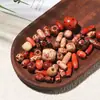 Cuentas de Madera Sueltas con Cuentas para Bricolaje, Cuentas de Madera Pintadas con Patrones, Cuentas de Agujero Grande, Cuentas de Barril Impresas, Materiales para Ensartar Pulseras Hechas a Mano