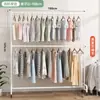 Secador de ropa plegable de pie para uso en dormitorio, tendedero de balcón, tendedero simple de una barra
