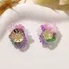 Flores de Cristal de Colores Estilo Bosque Suave de Principios de Primavera, Flores de Cristal de Colores, Aretes DIY Frescos, Aretes de Botón, Anillos, Flores para Zapatos, Accesorios de Hebillas para Zapatos