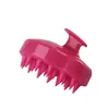 Ponto de Fábrica Escova de Shampoo de Silicone Redonda Pente de Shampoo de Silicone Puro Escova de Massagem para Limpeza do Couro Cabeludo Escova de Massagem para a Cabeça