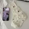 Meias Femininas Fofas Estilo Coreano Outono e Inverno, Meias Largas de Desenho Animado, Meias de Estrela e Cachorrinho, Meias de Cano Médio Estilo Ins, Meias da Moda para Estudantes