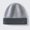 Nuevo Gorro 100% Cachemir Puro para Hombres Mujeres Niños Resistente al Viento Cálido Simple Versátil Gorro Infantil Gorro para Cabeza Gorro para Protección de Orejas