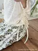 Conjunto de Verão para Meninas Estilo Western Infantil Malha Respirável Moda Top Tesouro Feminino Calça de Perna Larga Floral Casual Infantil
