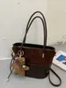 2026 Nuevo Bolso Cruzado de Hombro Único de Moda Bolso de Mano de Nicho Bolso Cubo Escarchado de Gran Capacidad Bolso Cesta de Picnic
