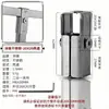 Conector de tubo cuadrado Hujian 20 accesorio de conexión de tubo cuadrado de acero inoxidable 304 junta galvanizada de tubo de acero 25X25