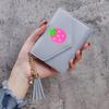 Monedero de Color Sólido con Borla de Frutas y Verduras Shein 70% de descuento Cartera Estilo Ins Cartera para Mujer Portatarjetas de Estudiante Cartera Delgada