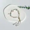 Pulsera de Cerámica Jingdezhen Nueva Pulsera de Cerámica China Joyería Estudiante Estilo Tíbet Cuerda Trenzada a Mano Puesto Regalo para Estudiante