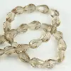 Material de cuentas hecho a mano para manualidades, accesorios de flores, cuentas sueltas, cristal, agujero mediano, cuentas de gota 10x 15 mm 50/tira