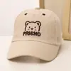 Nova Boné de Malha Infantil Verão Versão Coreana Urso Bordado Proteção Solar Secagem Rápida Boné de Beisebol Outdoor Bebê Boné de Beisebol Transfronteiriço