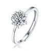 Anillo de estrella de nieve de moissanita fresca y dulce, anillo de moda de plata 925, joyería, fuente al por mayor