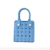 Nueva Bolsa de Agujeros Color Gelatina DIY Moldeada por Inyección de Eva Bolso de Playa Bolso de Mano de Verano para Mujer Bolso Estilo Cúbico