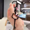 Nuevo Colgante Creativo de Gato KT Color Macarrón para Llaves, Llavero de Moda Personalizado para Bolsos, Llavero de Coche