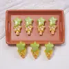 Paleta de Fruta de Verano Fresa Dibujos Animados Accesorios para Uñas Resina Piezas Pequeñas Pendientes DIY Pinzas para el Cabello Accesorios de Decoración para Uñas