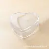 Caixa de armazenamento transparente em formato de coração plástico PS de grau alimentício Ferrero Rocher chocolate doce de Natal presente caixa de coração para nail art
