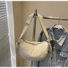 Bolsa Dumpling Feminina Transfronteiriça 2025 Bolsa de Ombro Fashion de Alta Qualidade para o Dia a Dia Design de Nicho Versátil Bolsa de Tecido Bolsa Transversal