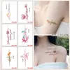 Ins Style Inspirador Inglês Grátis Francês Braço Dedo Cor Tatuagem Adesivo Feminino À Prova D'Água Longa Duração Fresco Simples
