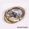 Diámetro interior 11 mm Hebilla japonesa ovalada bronce laminado cepillado herrajes para equipaje hebilla para zapato de cuero decorativa hebilla para cordón de zapato para niños