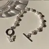 Novias mariposa Mori Pulsera copo de nieve de perla para niñas simple estudiante Novias Mori pulsera de diamante de amor