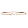 Cinturón Fino para Mujer Coreano Versátil de Cuero Hebilla Ajustable Cinturón Delgado Cadena Decorativa para Cintura de Vestido de Mujer Venta de Fábrica